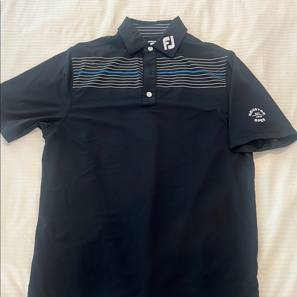 FootJoy Men's Black Golf Shirt - Houston Open